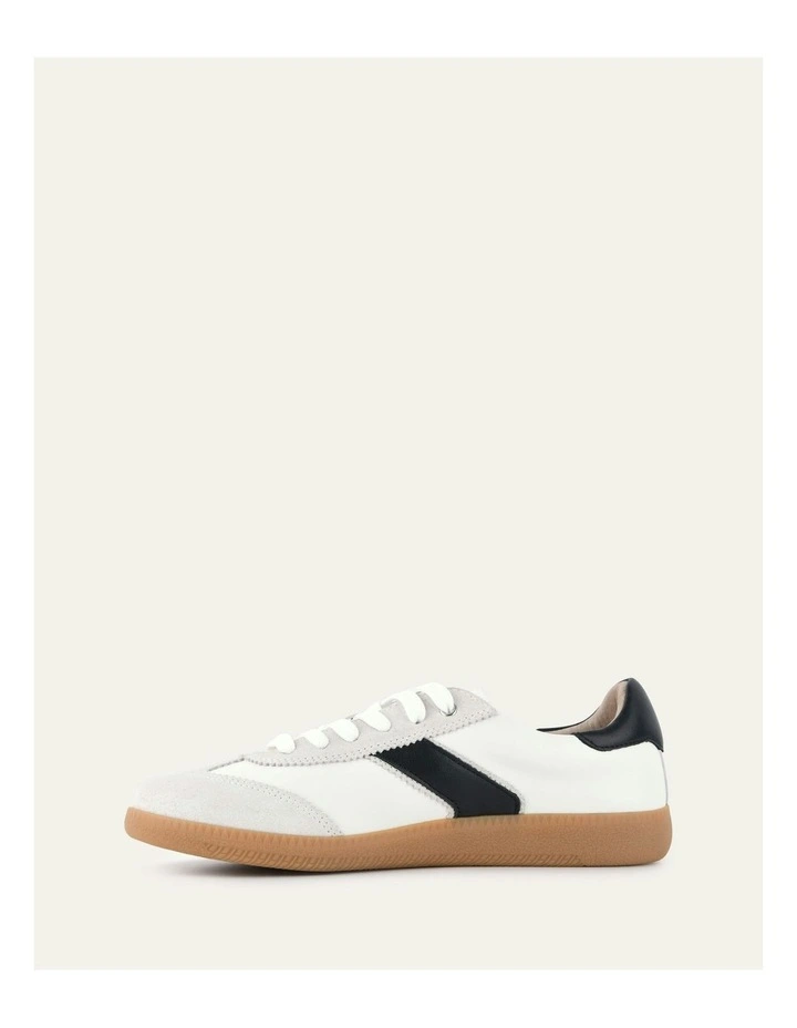 Lola Leather Sneakers in Black image 6