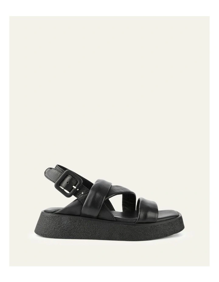Zia Flat Sandals in Black image 1