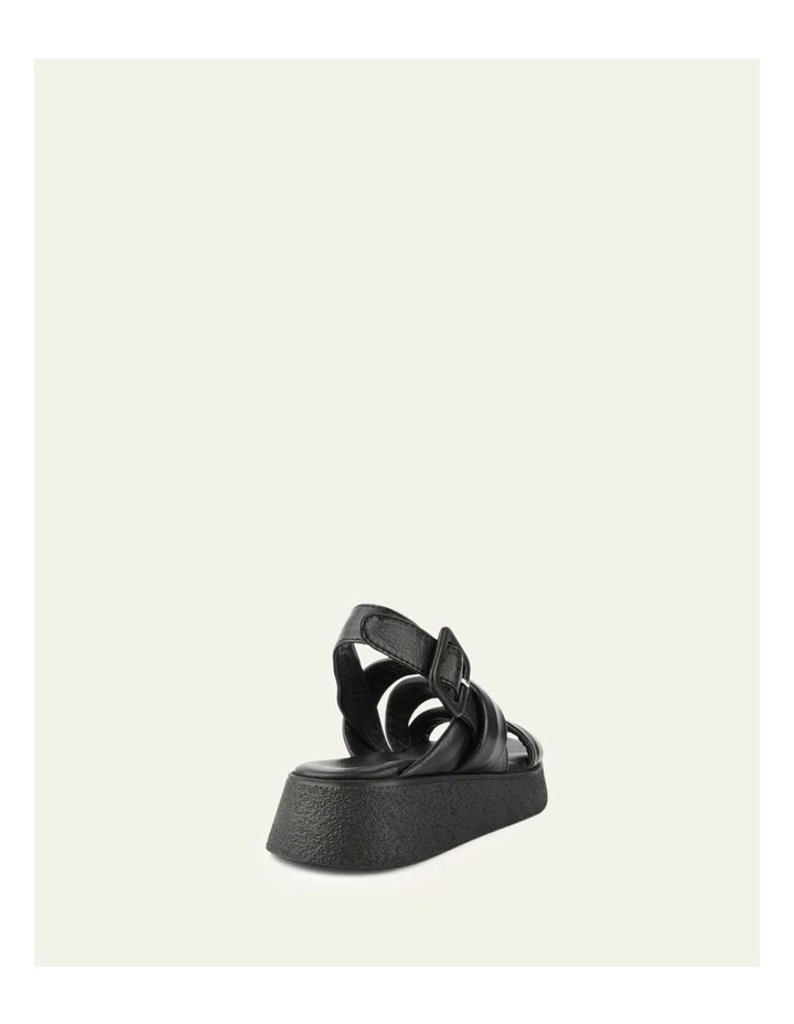 Zia Flat Sandals in Black image 4