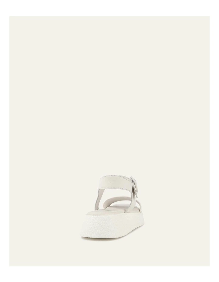 Zuri Flat Sandals in White image 4