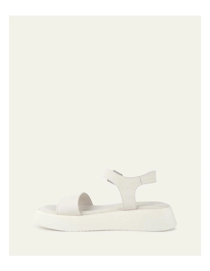 Zuri Flat Sandals in White image 5