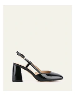 Gloria High Heels in Black Patent