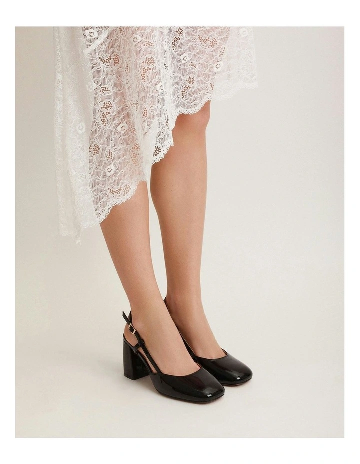 Gloria High Heels in Black Patent image 2