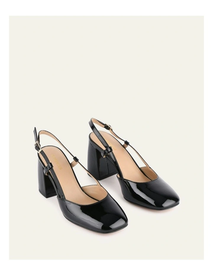 Gloria High Heels in Black Patent image 3