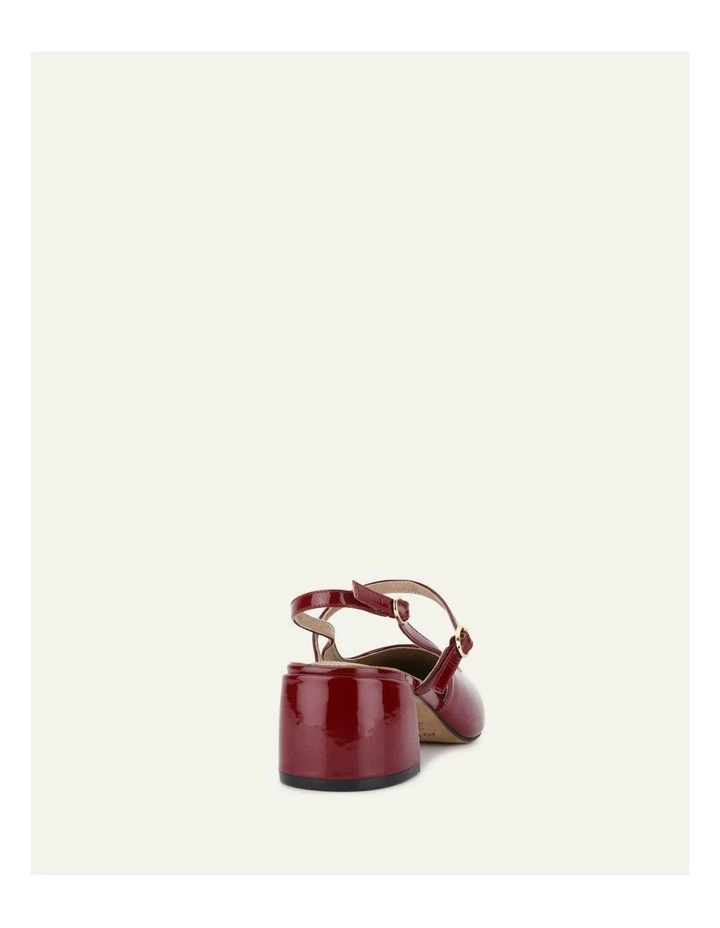 Jenna Low Heels in Ruby Red Patent image 5