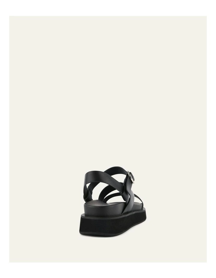 Marais Flat Sandals in Black Leather image 5