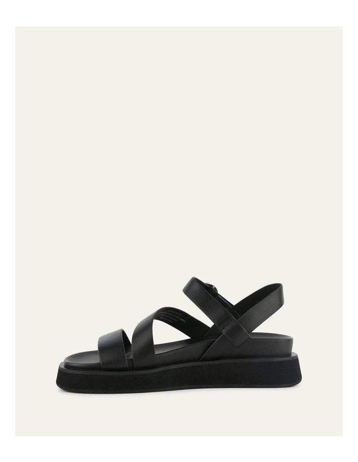 Marais Flat Sandals in Black Leather image 6