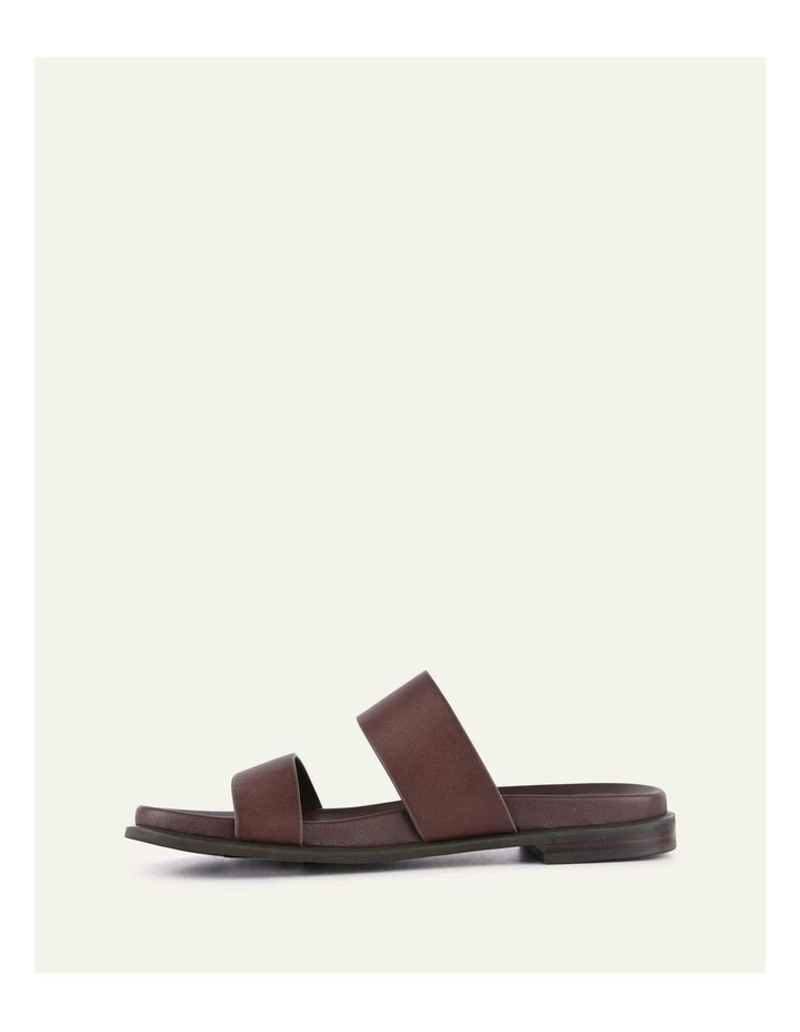 Hayes Flat Sandals in Brown Leather image 6