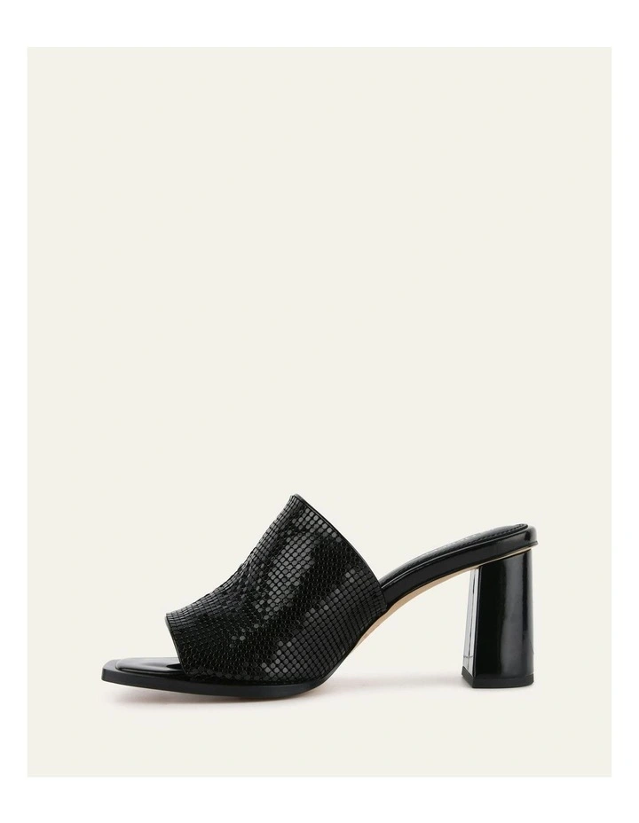 Cupid High Heel Sandals in Black image 6