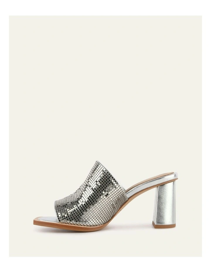 Cupid High Heel Sandals in Silver image 6