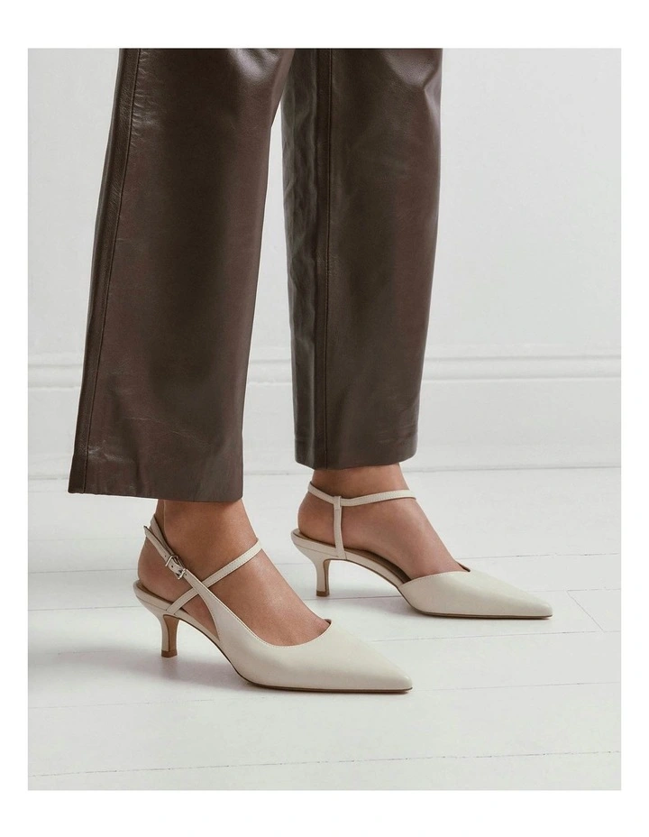 Ricki Mid Heels in Off White image 2
