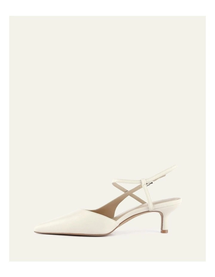 Ricki Mid Heels in Off White image 6