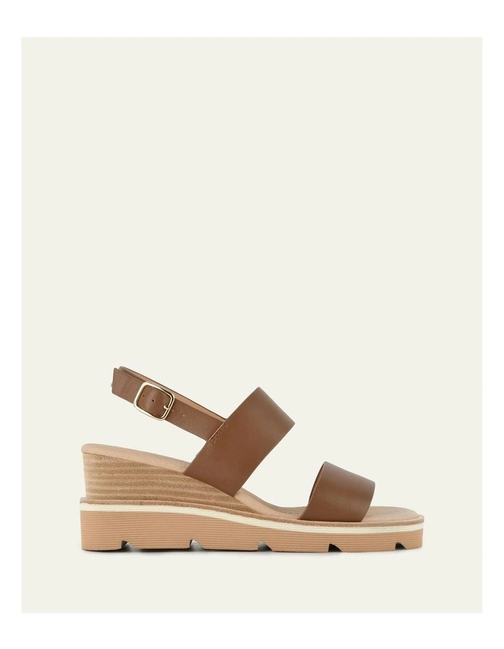 Kinney Wedge Sandal in Dark Tan image 1