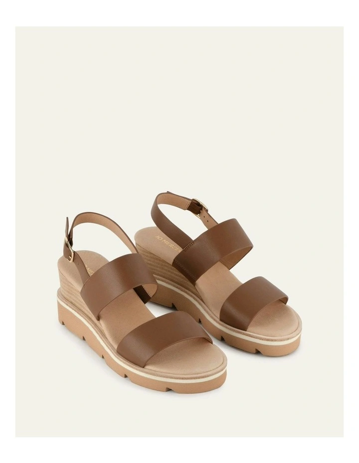 Kinney Wedge Sandal in Dark Tan image 3