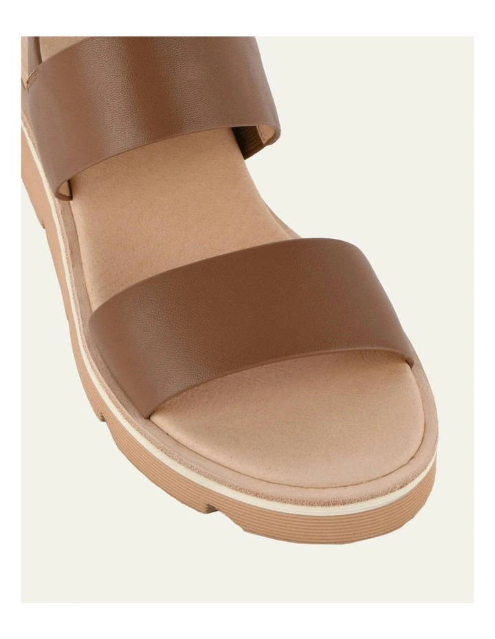 Kinney Wedge Sandal in Dark Tan image 4