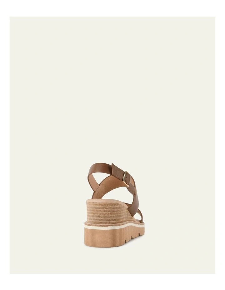 Kinney Wedge Sandal in Dark Tan image 5