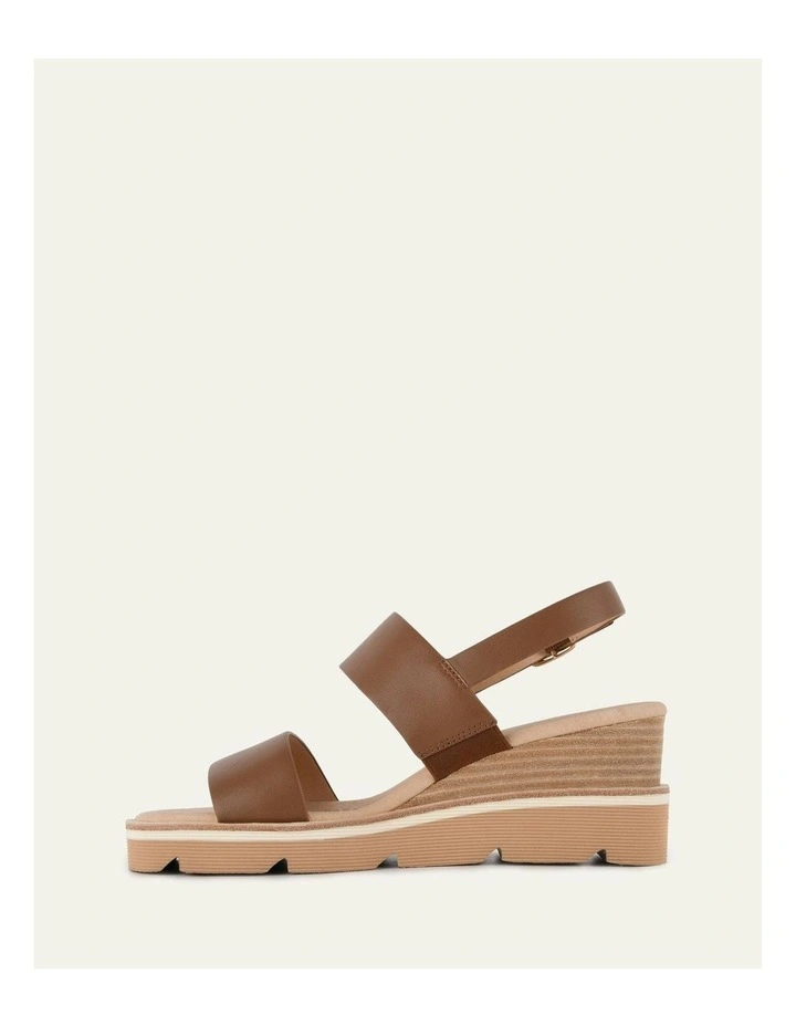 Kinney Wedge Sandal in Dark Tan image 6