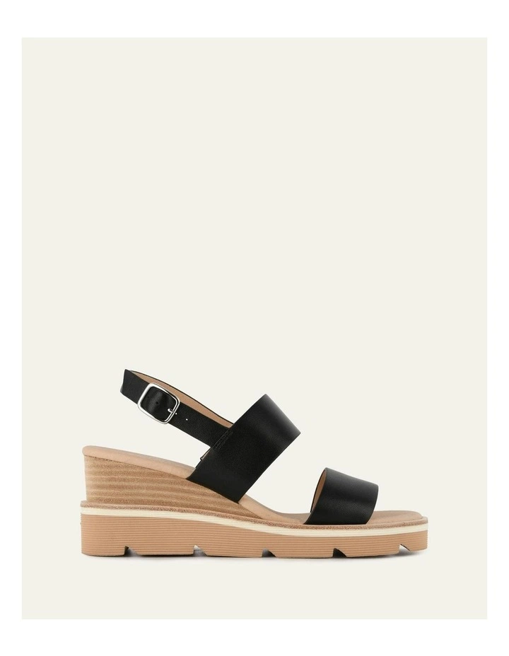 Kinney Wedge Sandal in Black image 1