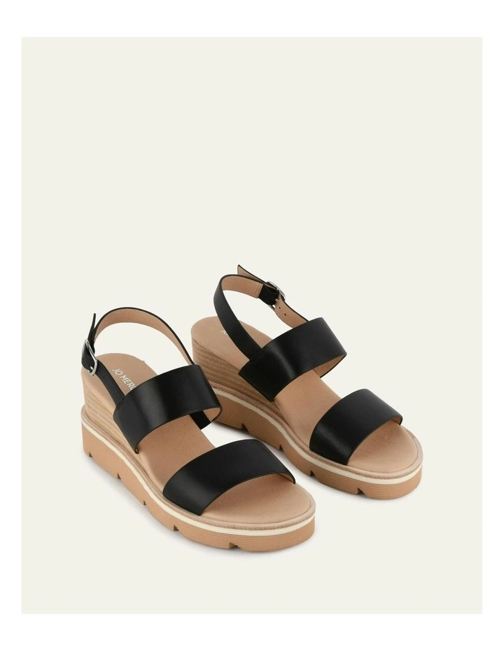 Kinney Wedge Sandal in Black image 3