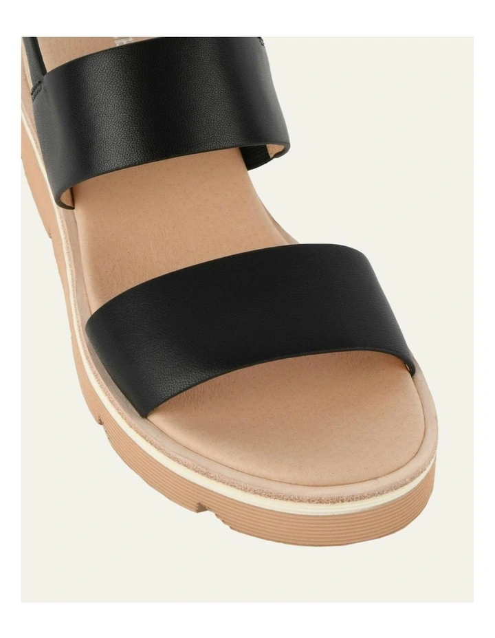 Kinney Wedge Sandal in Black image 4