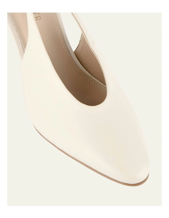 Justine Mid Heel in Off White image 4