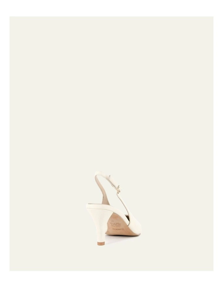 Justine Mid Heel in Off White image 5