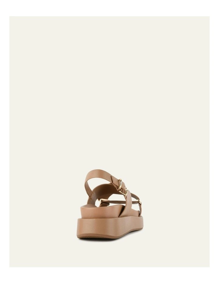 Marley Flat Sandals in Tan image 5