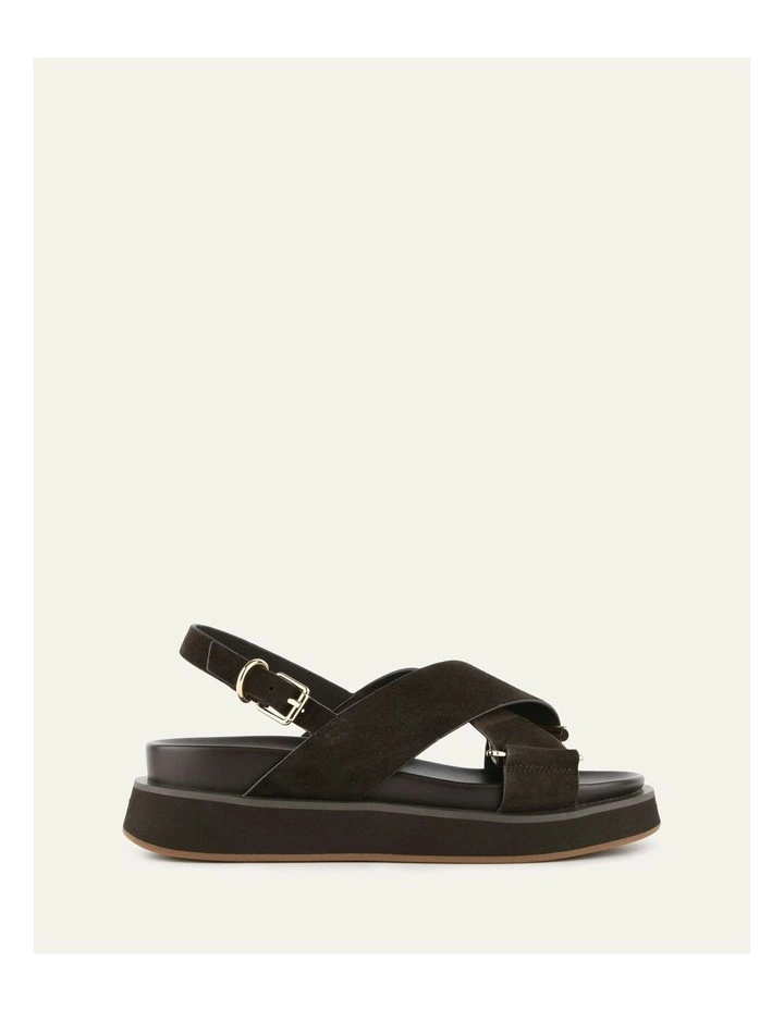 Marley Flat Sandals in Espresso image 1