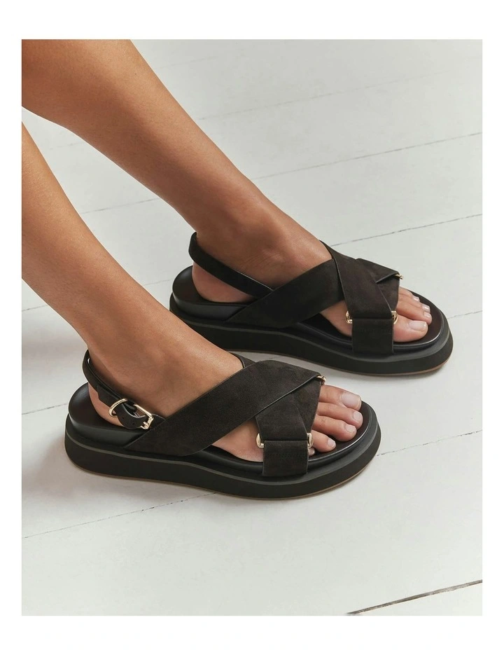 Marley Flat Sandals in Espresso image 2