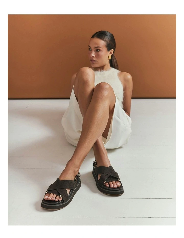 Marley Flat Sandals in Espresso image 7