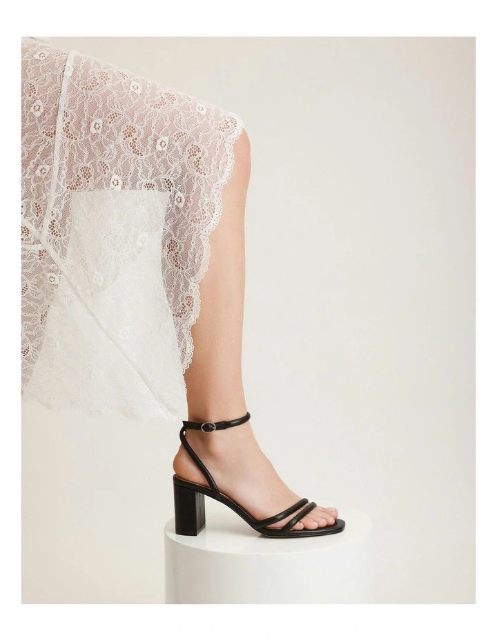 Nino High Heel Sandals in Black image 7