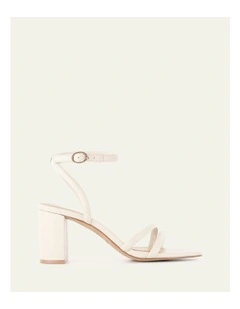 Nino High Heel Sandals in Off White