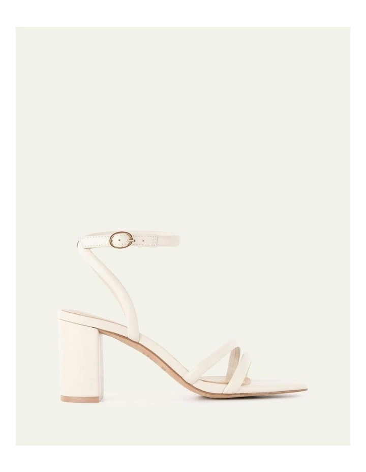 Nino High Heel Sandals in Off White image 1