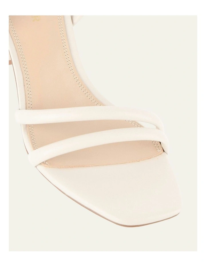 Nino High Heel Sandals in Off White image 4