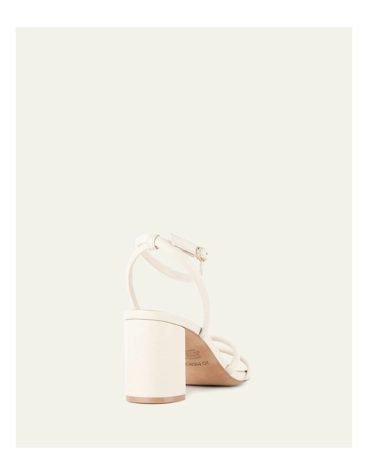 Nino High Heel Sandals in Off White image 5