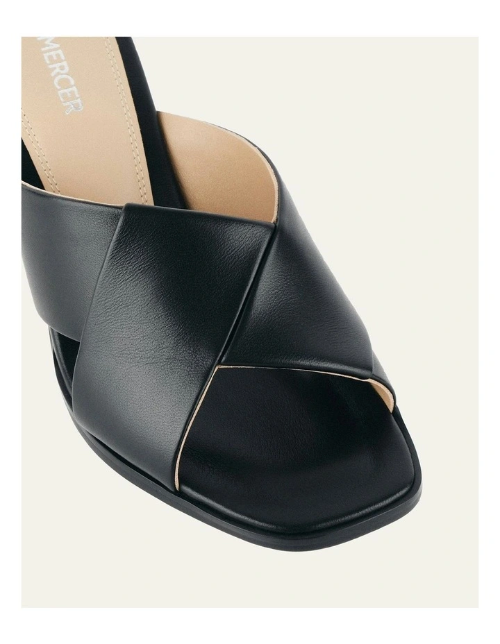 Carrie Mid Heel Sandals in Black image 4