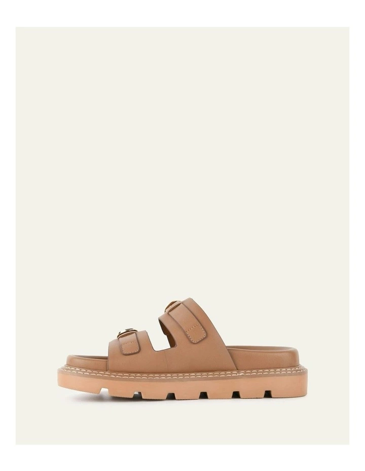 Vichy Flat Sandals in Tan image 6