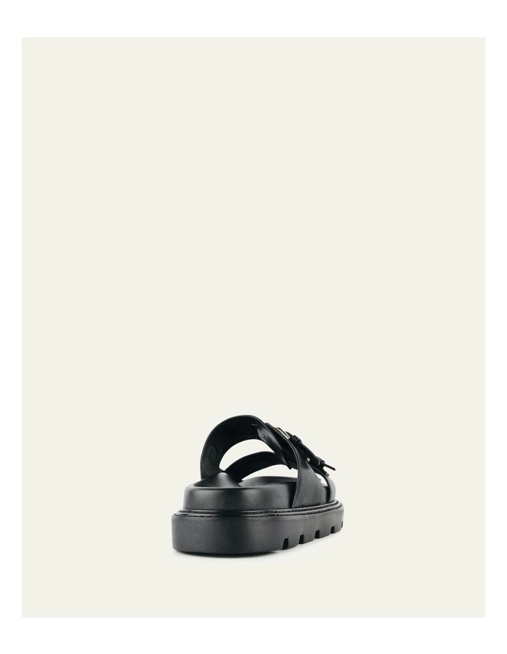 Vichy Flat Sandals in Black image 5