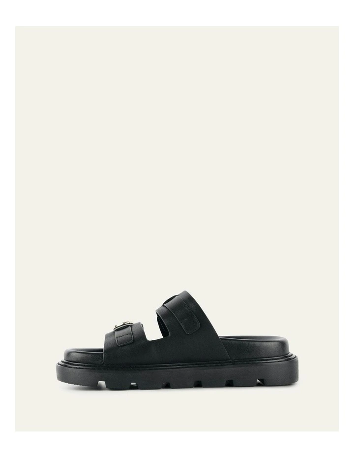 Vichy Flat Sandals in Black image 6