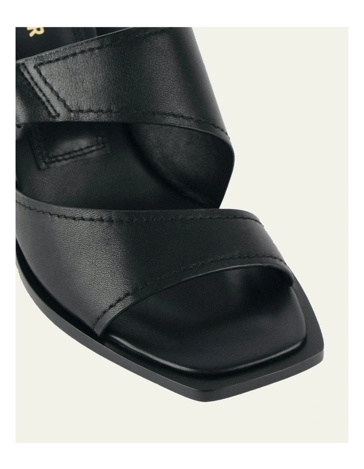Cammy Mid Heel Sandals in Black image 4