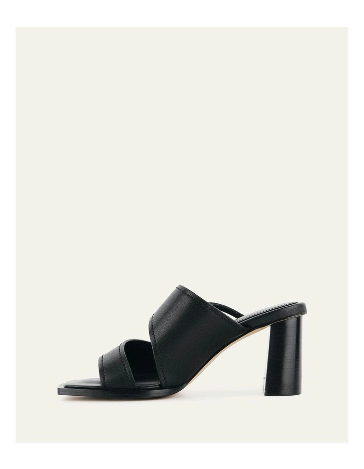 Cammy Mid Heel Sandals in Black image 6