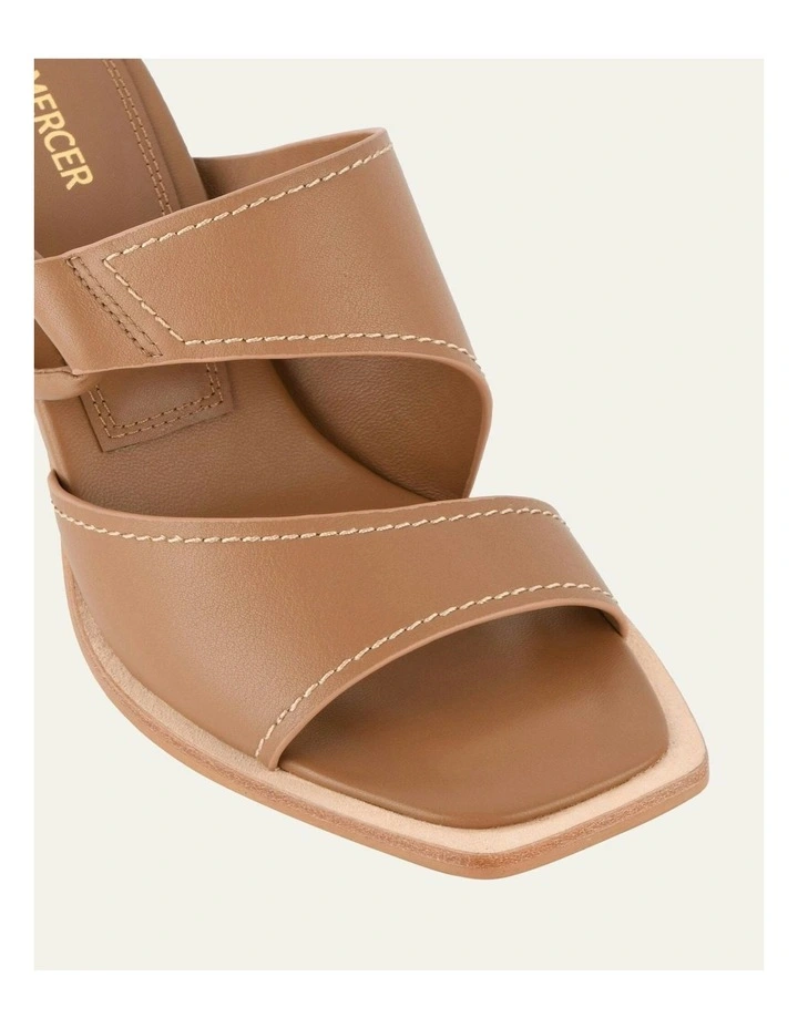 Cammy Mid Heel Sandals in Tan image 4