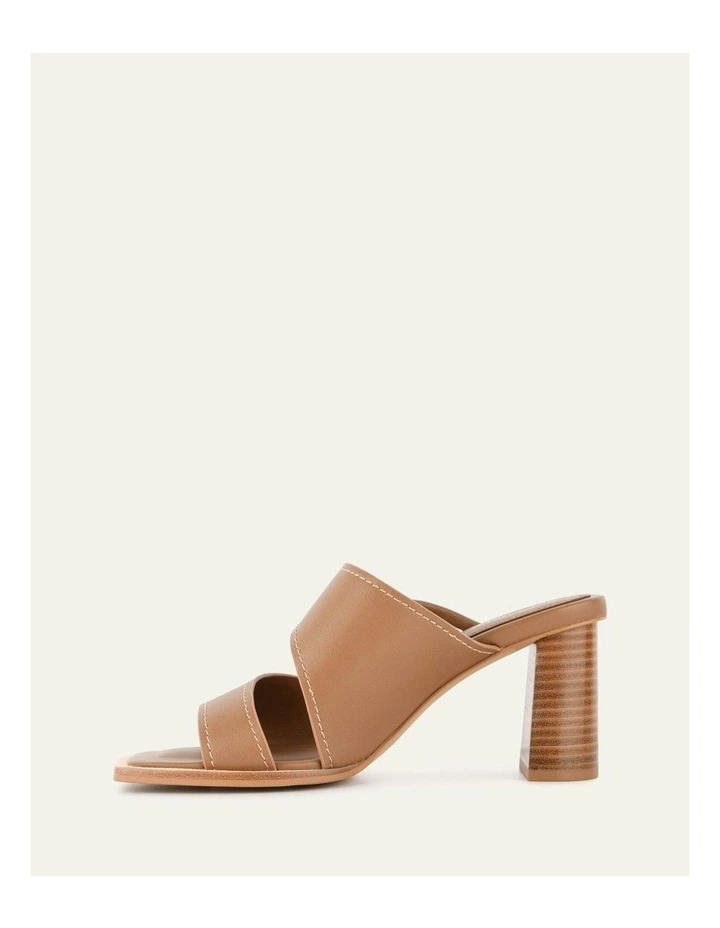 Cammy Mid Heel Sandals in Tan image 6