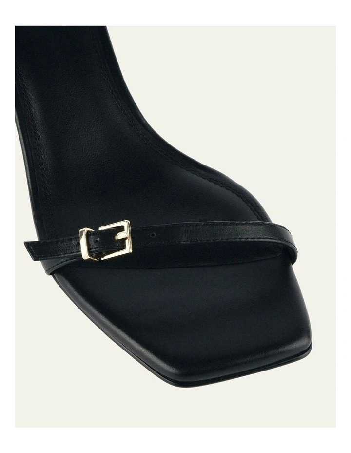 Gianni Mid Heel Sandals in Black image 4