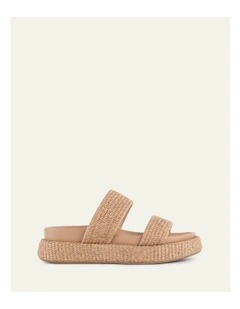 Marco Flat Sandals in Tan
