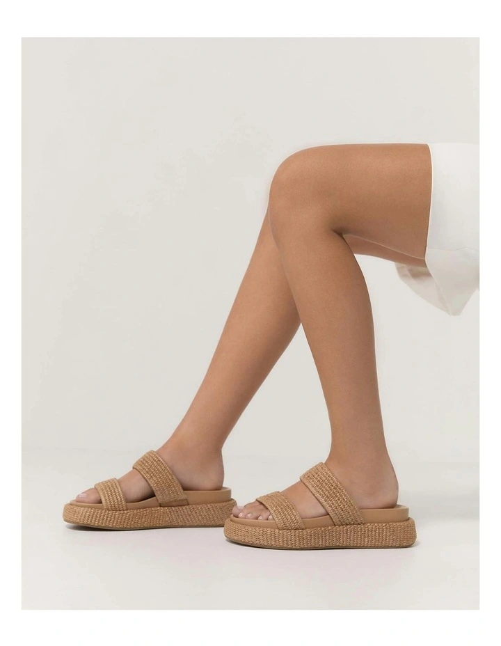 Marco Flat Sandals in Tan image 6