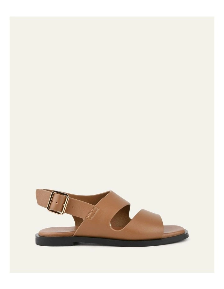 Sadie Flat Sandals in Caramel image 1