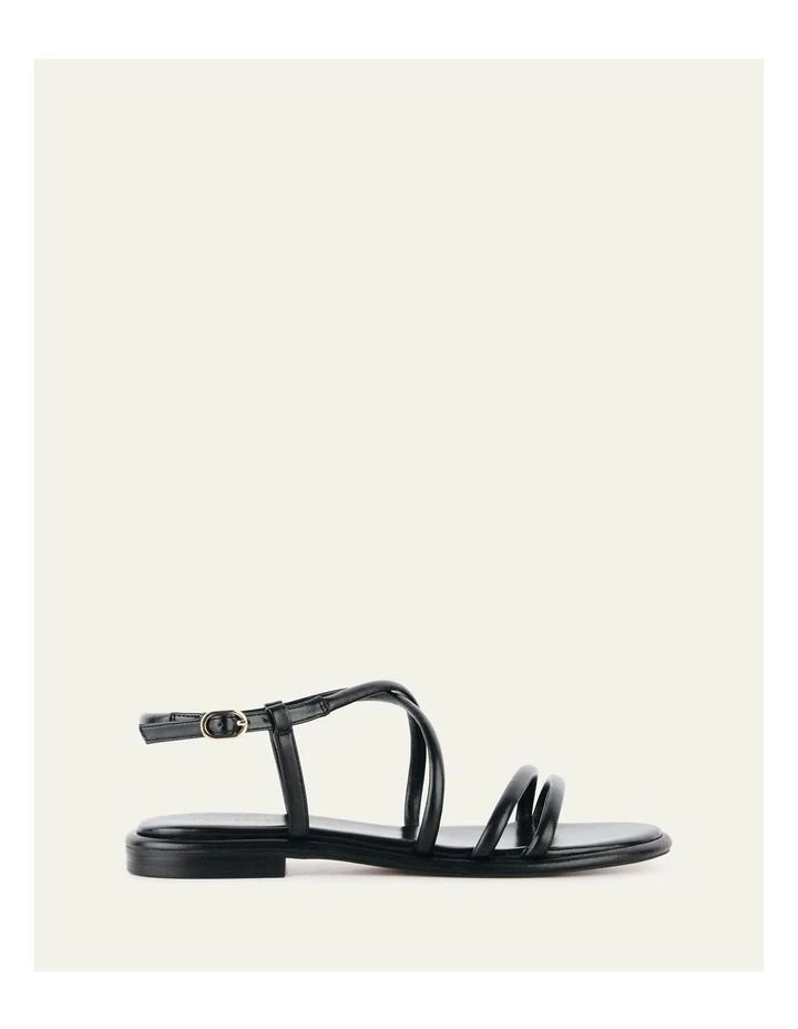Catalina Flat Sandals in Black image 1