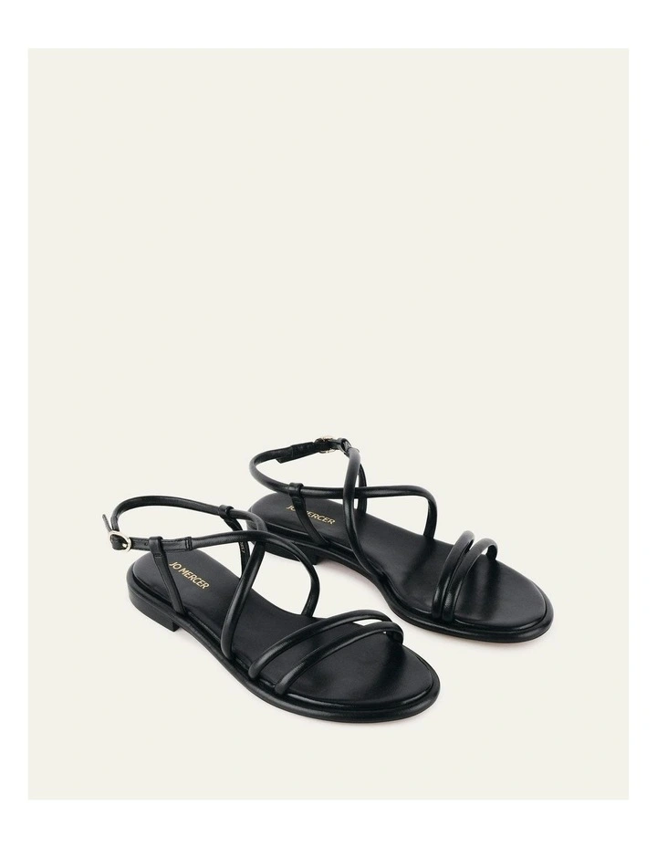 Catalina Flat Sandals in Black image 3