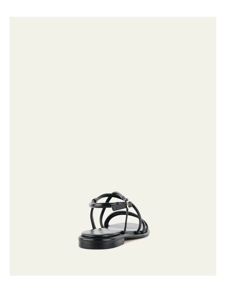 Catalina Flat Sandals in Black image 5